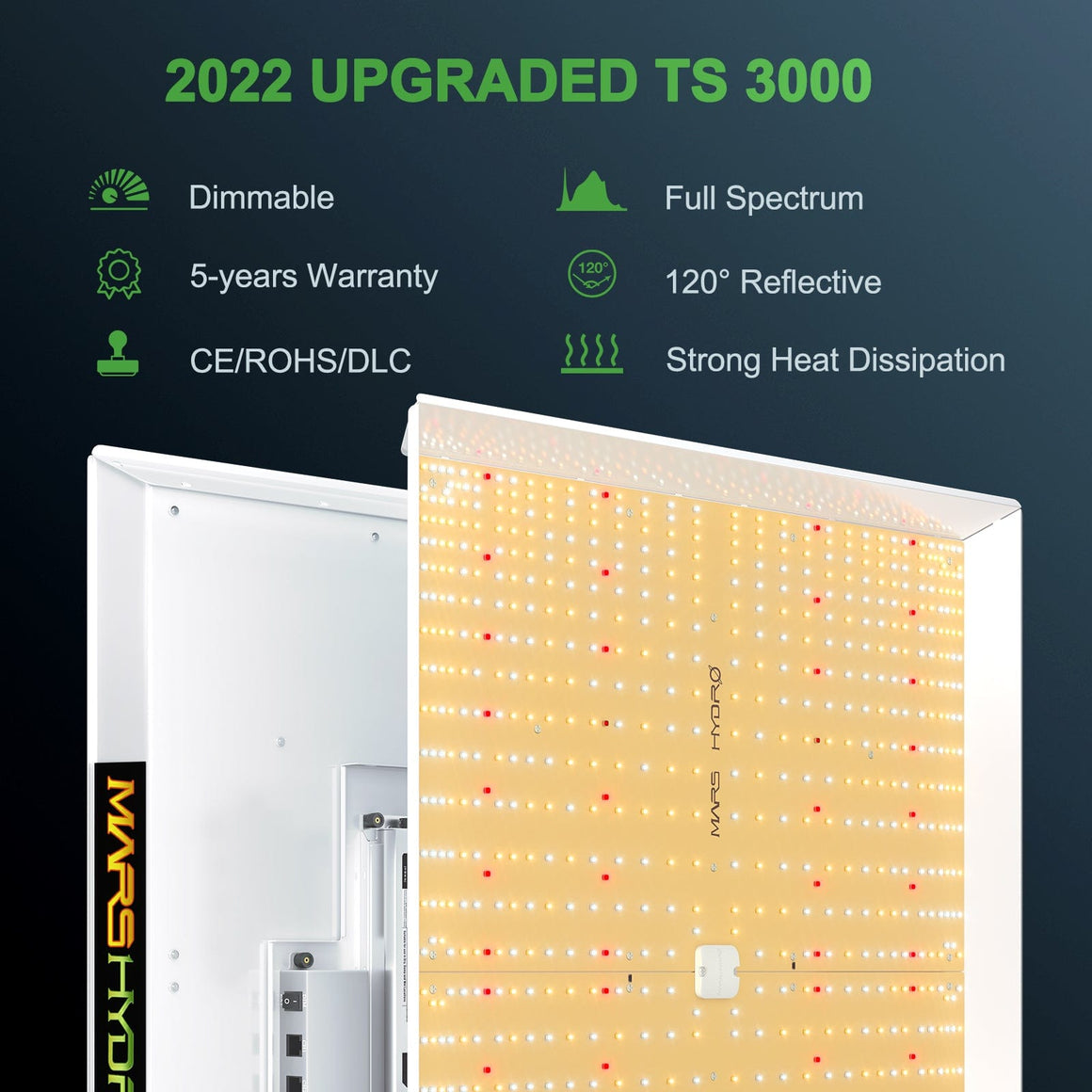 Mars Hydro Mars Hydro TS 3000 QB Design Full Spectrum LED Grow Light Upgraded