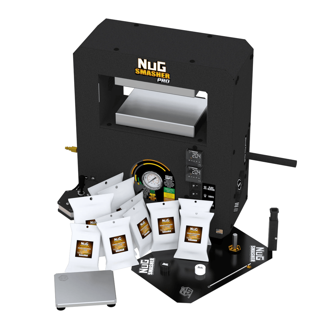 NugSmasher NugSmasher Pro 20 Ton Rosin Press Basic Bundle