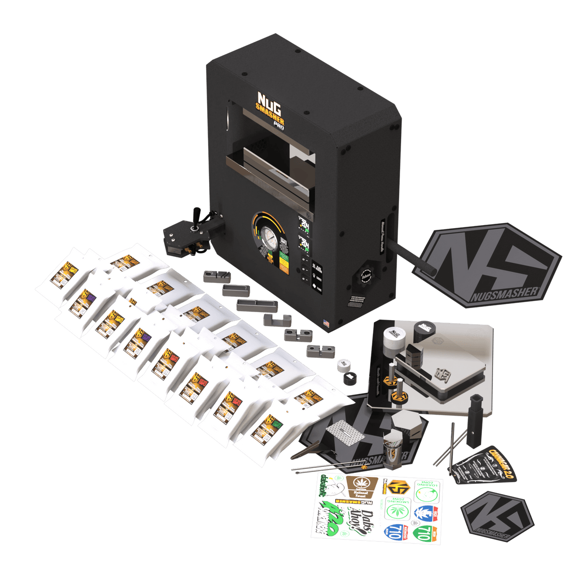 NugSmasher NugSmasher Pro 20 Ton Rosin Press Master Bundle