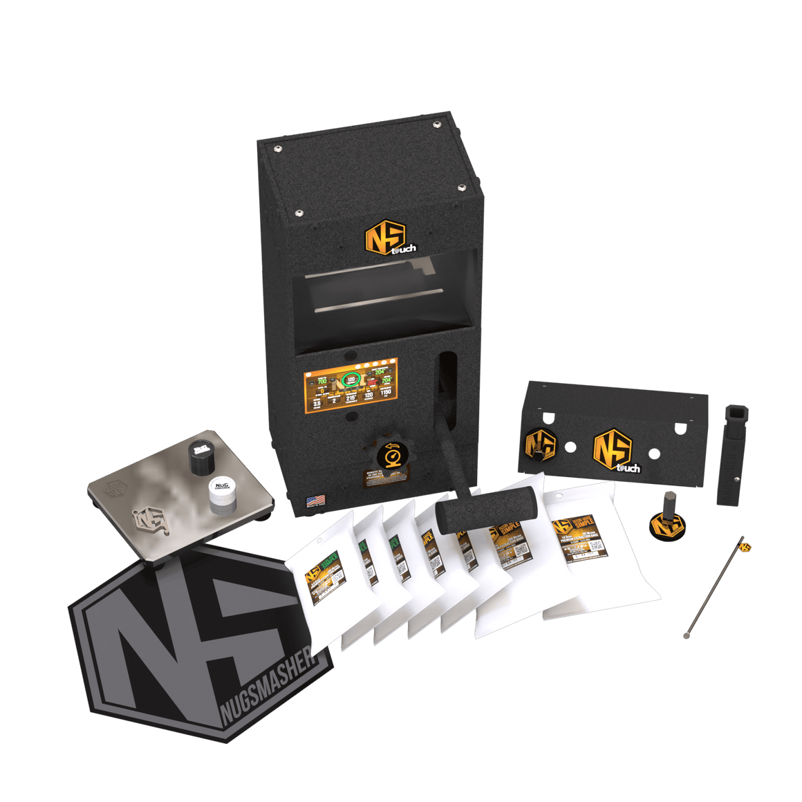 NugSmasher NugSmasher Touch 12 Ton Rosin Press Basic Bundle