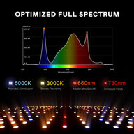 Spider Farmer Spider Farmer SF1000 EVO Dimmable Full Spectrum LED Grow Light Spectrum