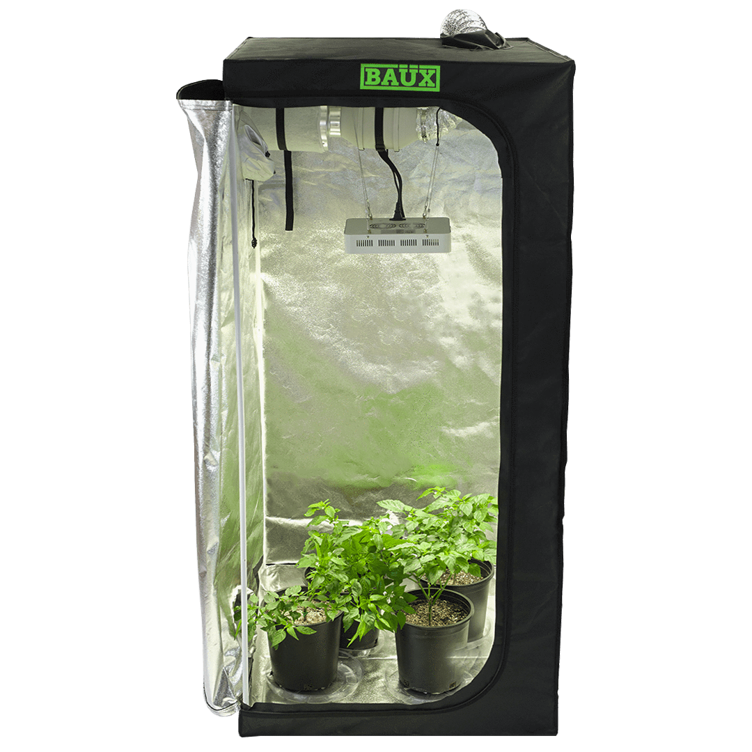 Baüx Industries 3' x 3' Hydroponics Grow Tent Kit - Trimleaf Canada