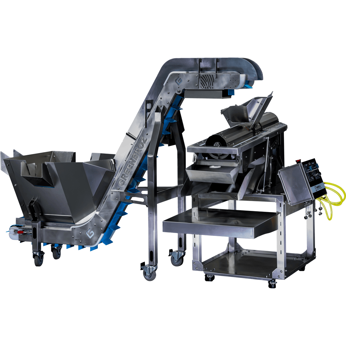 GreenBroz GreenBroz Rise-N-Grind Grinder & Conveyor System